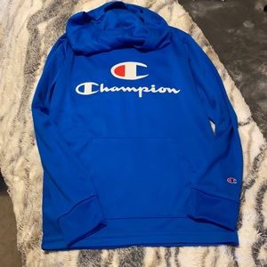 Boys Champion Hooded Knit Long Sleeve Shirt